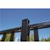 PEAK AquatinePLUS 2 in. x 3 in. x 5 in. Black Aluminum Pool Fence Picket Bracket Kit
