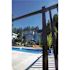 PEAK AquatinePLUS 2 in. x 3 in. x 5 in. Black Aluminum Pool Fence Picket Bracket Kit
