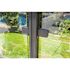 PEAK AquatinePLUS 0.25 in. x 45 in. x 4 ft. Black Aluminum Pool Fence Rail Glass Bracket Kit