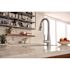 MOEN Sleek Chrome 15.56 in. H Pull Down Sprayer Kitchen Faucet with 360 Degree Spout Swivel and Power Boost