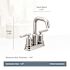 MOEN Gibson 4 in. Centerset 2-Handle High-Arc Bathroom Faucet with Pop-Up Assembly in Chrome