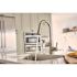 MOEN Sleek Spot Resist Stainless 15.56 in. H Pull Down Sprayer Kitchen Faucet with 360 Degree Spout Swivel and Power Boost