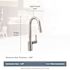 MOEN Align Matte Black 15.63 in. H Pull Down Sprayer Kitchen Faucet with 360 Degree Spout Swivel and Power Boost