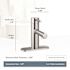 MOEN Align Single Hole Single-Handle Bathroom Faucet in Brushed Nickel