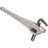 RIDGID 24 in. Aluminum Offset Pipe Wrench with Narrow Hook Jaw Parallel to Handle for Tight Spaces and Overhead Applications