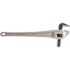 RIDGID 24 in. Aluminum Offset Pipe Wrench with Narrow Hook Jaw Parallel to Handle for Tight Spaces and Overhead Applications
