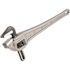 RIDGID 24 in. Aluminum Offset Pipe Wrench with Narrow Hook Jaw Parallel to Handle for Tight Spaces and Overhead Applications