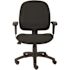 BOSS Office Products Black Fabric Task Chair with Adjustable Arms
