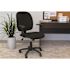 BOSS Office Products Black Fabric Task Chair with Adjustable Arms