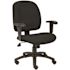 BOSS Office Products Black Fabric Task Chair with Adjustable Arms