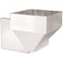 Peak Aluminum Railing 5 in. H x 9.5 in. W White Steel Deck Railing Corner Fascia Mount Bracket for 42 in. High System