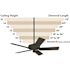 Hunter Anslee 46 in. Indoor Low Profile Matte Silver Ceiling Fan with Light