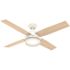 Hunter Dempsey 52 in. LED Indoor/Outdoor Fresh White Ceiling Fan with Light Kit and Remote
