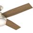 Hunter Dempsey 52 in. LED Indoor/Outdoor Matte Nickel Ceiling Fan with Light and Remote