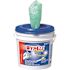 WYPALL PowerClean ProScrub Heavy-Duty Wet Cleaning Towels, 6 Containers of 75 per Case
