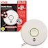 Kidde 10 Year Worry-Free Hardwired Wireless Interconnected Smoke Detector with Photoelectric Sensor and Voice Alerts 21028757