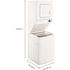 Whirlpool 1.6 cu. ft. White All-in-One Vented Electric Washer Dryer Combo with 6-Wash Cycles and Wrinkle Shield