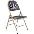 National Public Seating Navy Metal Frame Outdoor Safe Folding Chair (Set of 4)