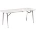 National Public Seating 72 in. Grey Plastic Fold-in-Half Folding Banquet Table