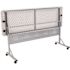 National Public Seating 72 in. Grey Plastic Smooth Surface Folding Flip-N-Store Training Table