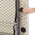 National Public Seating 72 in. Grey Plastic Smooth Surface Folding Flip-N-Store Training Table