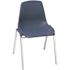 NATIONAL PUBLIC SEATING POLY SHELL STACK CHAIR BLUE