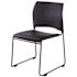 NATIONAL PUBLIC SEATING PADDED STACK CHAIR BLUE/GRY