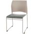 NATIONAL PUBLIC SEATING PADDED STACK CHAIR BLUE/GRY