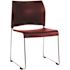 NATIONAL PUBLIC SEATING PLSTC STACK CHAIR BURGNDY