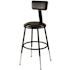 NATIONAL PUBLIC SEATING 18 IN HGT ADJ PAD STOOL BLK