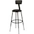 NATIONAL PUBLIC SEATING 24 IN HGT ADJ PAD STOOL BLK
