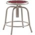 NATIONAL PUBLIC SEATING ADJ HGT STOOL BURGNDY/GREY