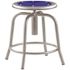 NATIONAL PUBLIC SEATING ADJ HGT STOOL PERS BLUE/GRY