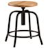 NATIONAL PUBLIC SEATING ADJ HGT WOOD STOOL/BLACK