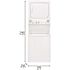 GE 3.8 cu. ft. Washer 5.9 cu. ft. Gas Dryer Combo in White