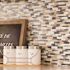 Speed Tiles Amber Brown 11.65 in. x 11.34 in. x 5mm Stone Self-Adhesive Wall Mosaic Tile (11.04 sq. ft./Case)