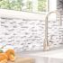 Gray Agate White and Gray 11.65 in. x 11.34 in. x 5 mm Stone Self-Adhesive Wall Mosaic Tile (11.04 sq. ft. /case)