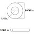 Everbilt 1/4 in. Zinc Flat Washer (100-Pack)