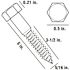 Everbilt 5/16 in. x 6 in. Hex Galvanized Lag Screw (50-Pack)