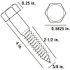 Everbilt 3/8 in. x 4 in. Hex Galvanized Lag Screw (25-Pack)
