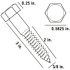 Everbilt 3/8 in. x 3 in. Hex Galvanized Lag Screw (25-Pack)
