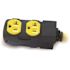 Champion Power Equipment 25 ft. NEMA L14-30P to 4x 5-20R Generator Cord in Yellow