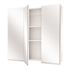 Glacier Bay 30-3/8 in. W x 30-3/16 in. H Rectangular Frameless Surface-Mount Tri-View Bathroom Medicine Cabinet with Mirror