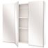 Glacier Bay 36-3/8 in. W x 30-3/16 in. H Rectangular Frameless Surface-Mount Tri-View Bathroom Medicine Cabinet with Mirror