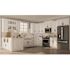 Hampton Bay Shaker 30 in. W x 21 in. D x 34.5 in. H Assembled Bath Base Cabinet in Satin White without Shelf