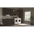 Hampton Bay Shaker 30 in. W x 21 in. D x 34.5 in. H Assembled Bathroom Base Cabinet in Java without Shelf