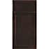 Hampton Bay Shaker 30 in. W x 21 in. D x 34.5 in. H Assembled Bathroom Base Cabinet in Java without Shelf