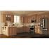 Hampton Bay Hampton 24 in. W x 21 in. D x 34.5 in. H Assembled Bath Base Cabinet in Medium Oak without Shelf