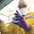 KleenGuard A70 Size 1 Yellow Chemical Spray Protection Smock Bound Seams Elastic Wrists (25 Smocks/Case)