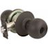 US Lock 2010 Series GR2 Entrance Ball Door Knob US10B Less Cylinder 2-3/8 in. Backset